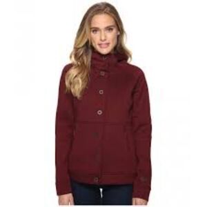The North Face Womens Small Wine Red Full Zip Hoodie Jacket